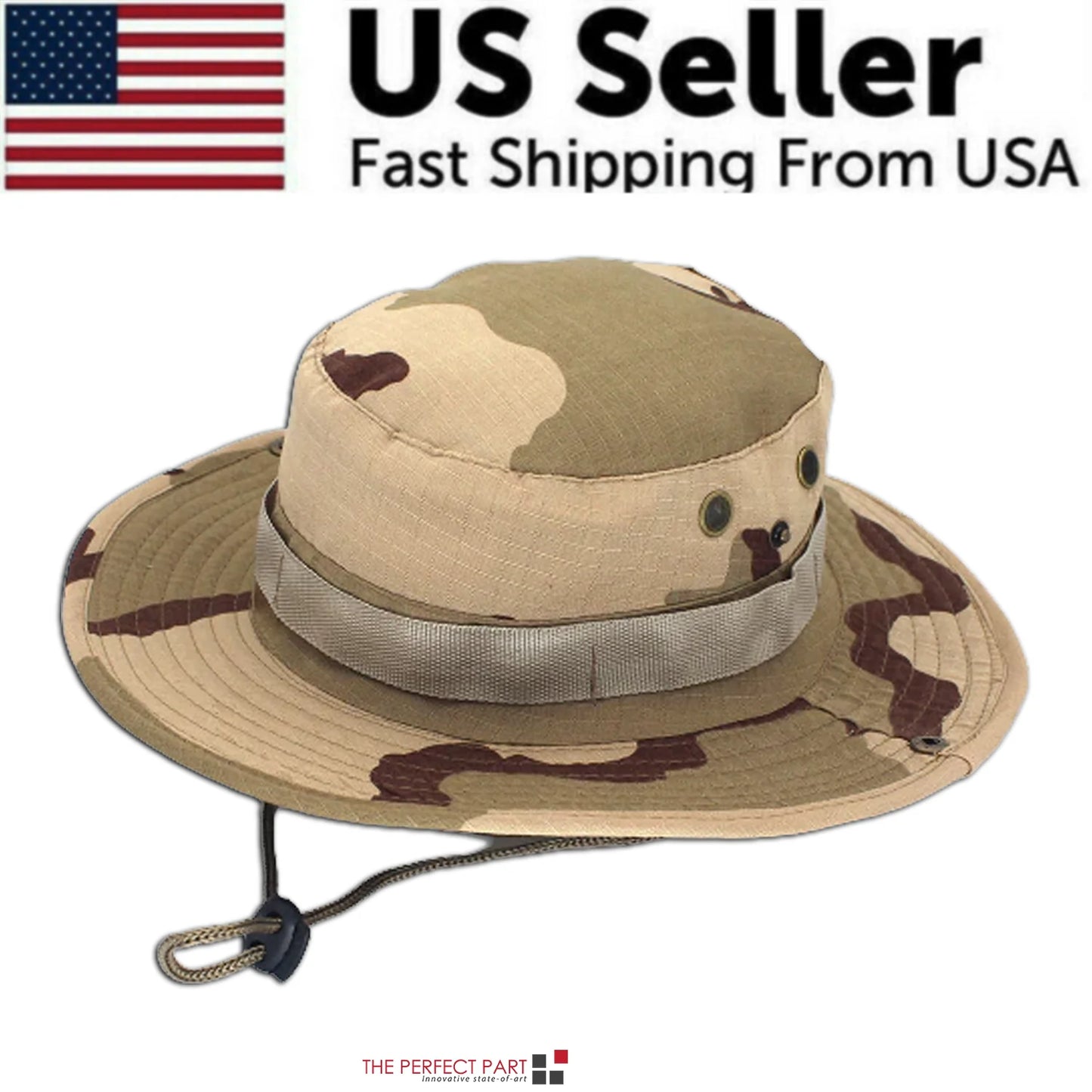 Wide Brim Sun Hat UV Protection Bucket Cap for Hiking Camping Fishing Safari Men