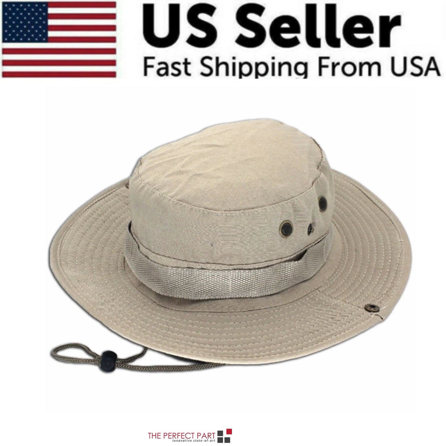 Wide Brim Sun Hat UV Protection Bucket Cap for Hiking Camping Fishing Safari Men