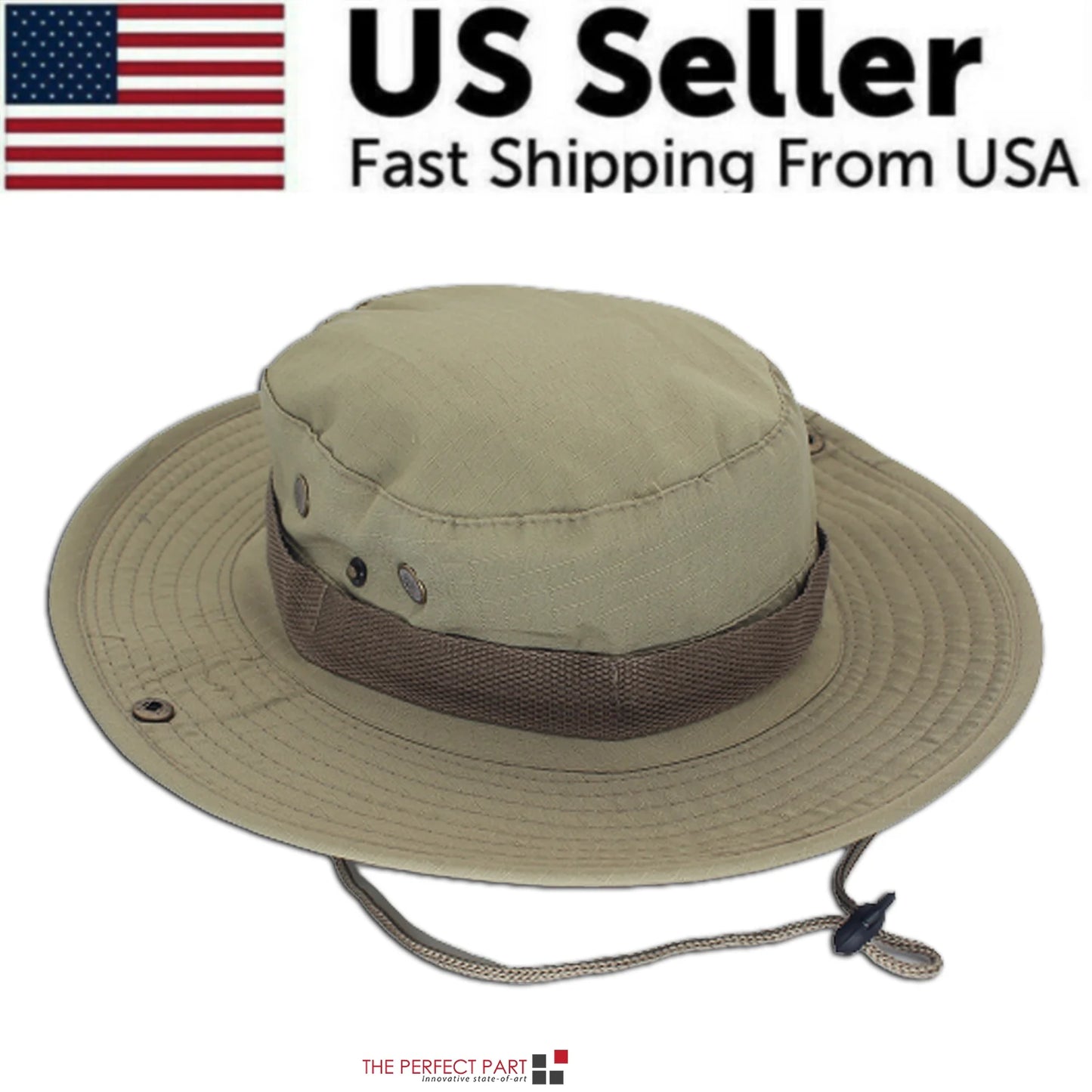 Wide Brim Sun Hat UV Protection Bucket Cap for Hiking Camping Fishing Safari Men