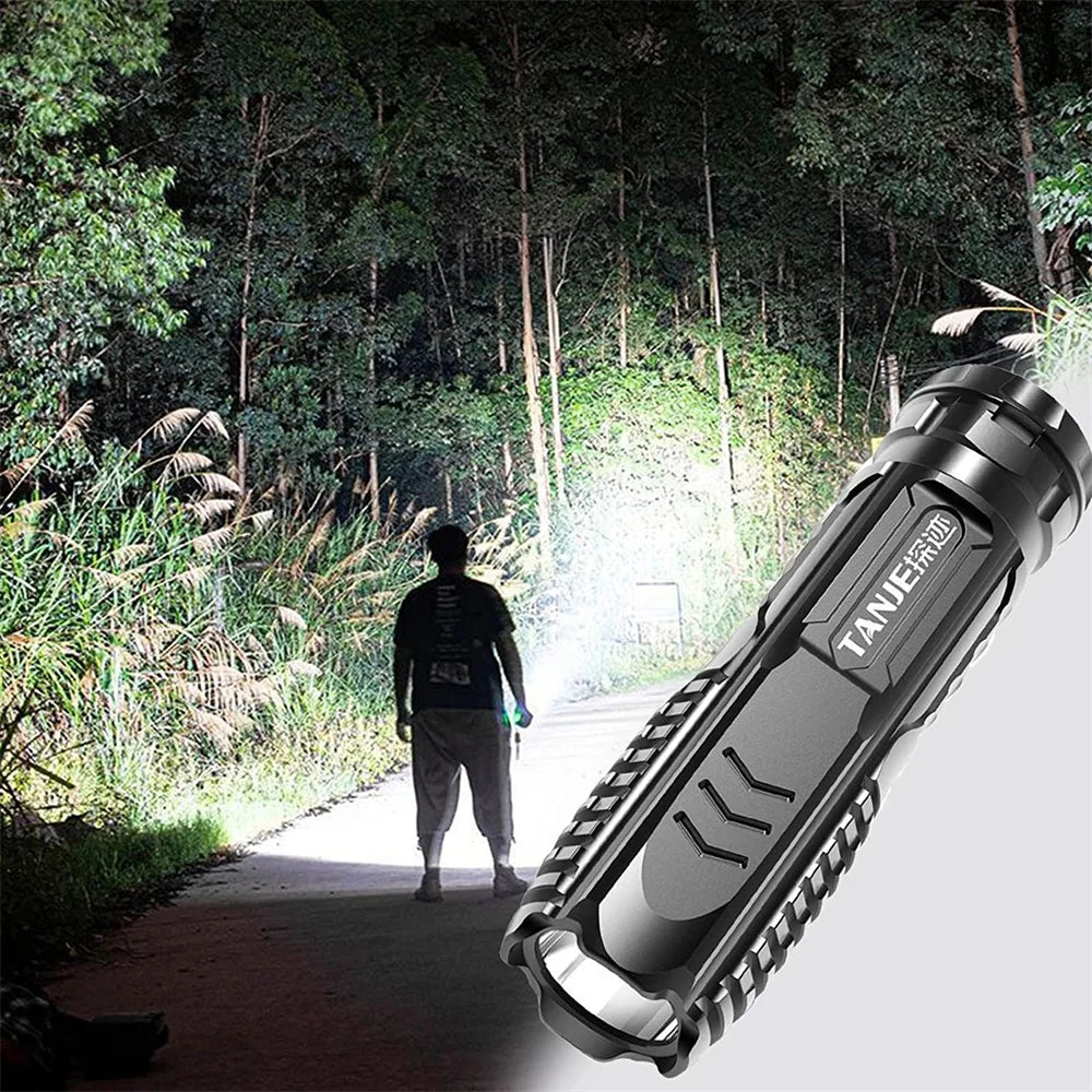 Multifunctional Rechargeable Flashlight T9 LED Strong Light USB Rechargeable Torches Tactical Flashlights Outdoor Camp Lighting