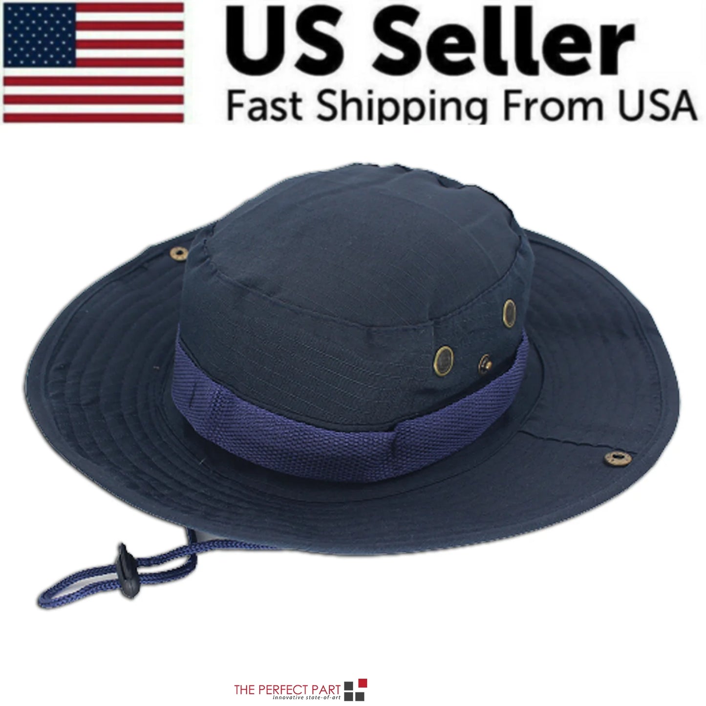 Wide Brim Sun Hat UV Protection Bucket Cap for Hiking Camping Fishing Safari Men