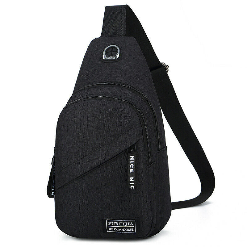 Men Women Sling Bag Chest Fanny Packs Cross Body Travel Sports Shoulder Backpack